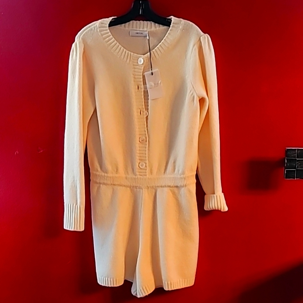 Greylin short jumpsuit Cream Size M